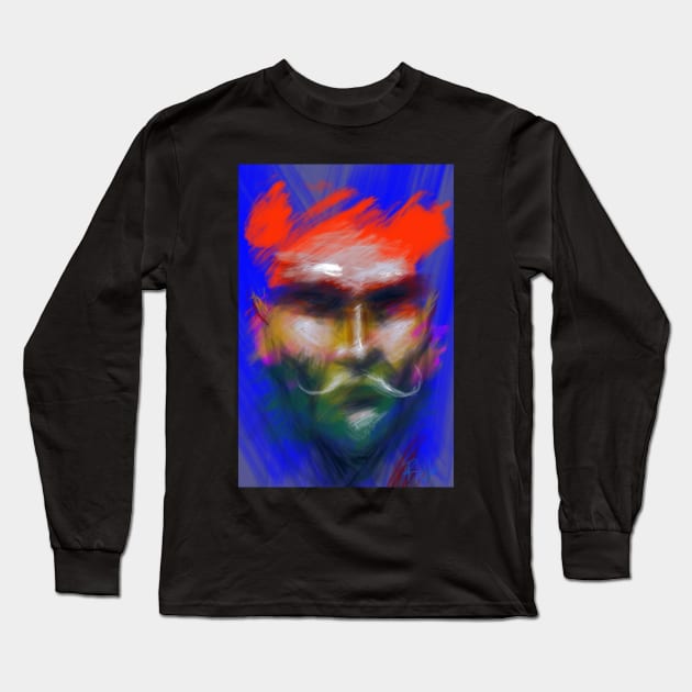 "Him" - Oils in ProCreate Long Sleeve T-Shirt by Rick714